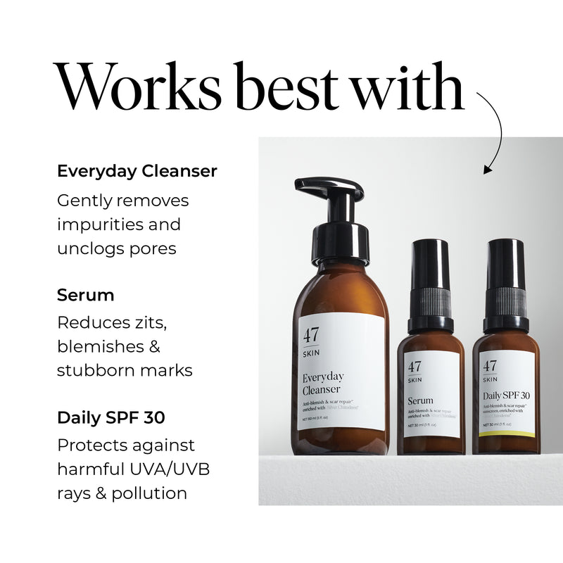 Daily SPF 30, enriched with Silver Chitoderm