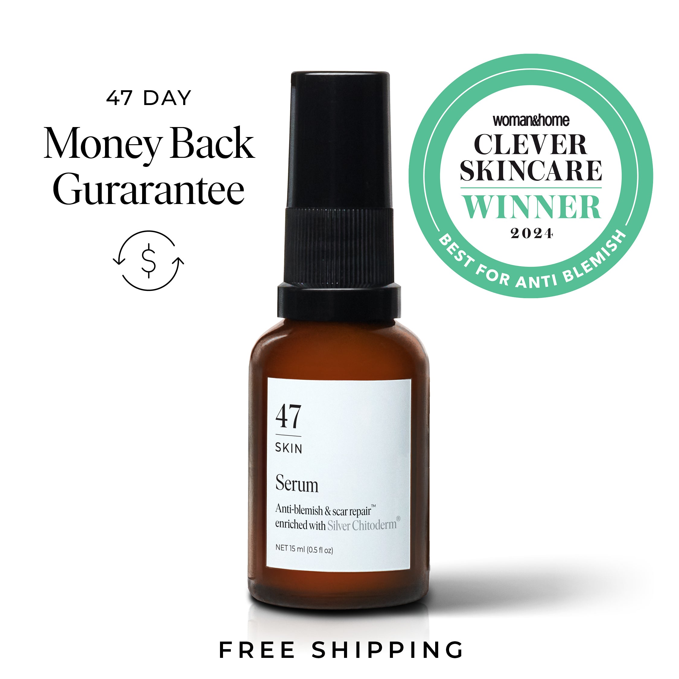 Anti-Blemish & Scar Repair Serum (0.5 fl oz/15ml - 2 Week Trial)