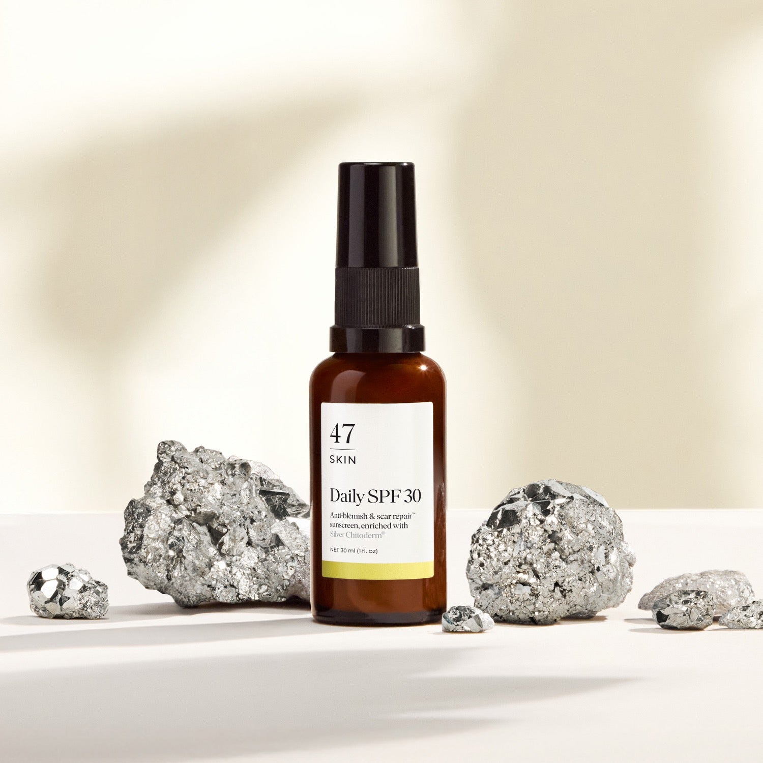 Daily SPF 30, enriched with Silver Chitoderm