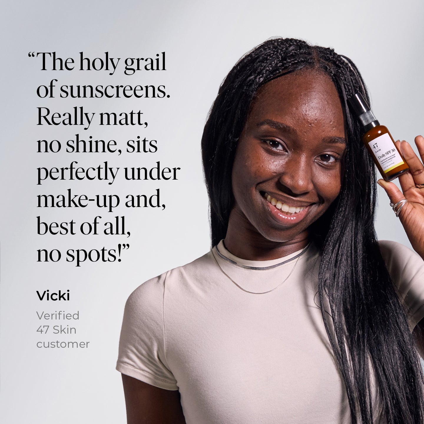 Daily SPF 30, enriched with Silver Chitoderm