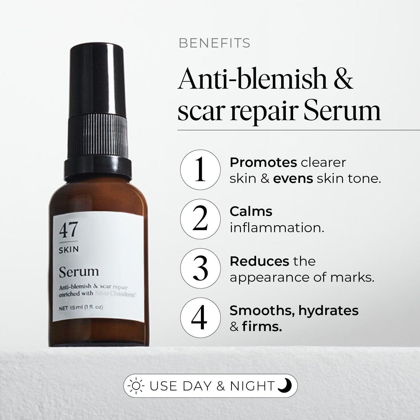 Anti-Blemish & Scar Repair Serum [0.5 floz/15ml - 2 Week Trial]