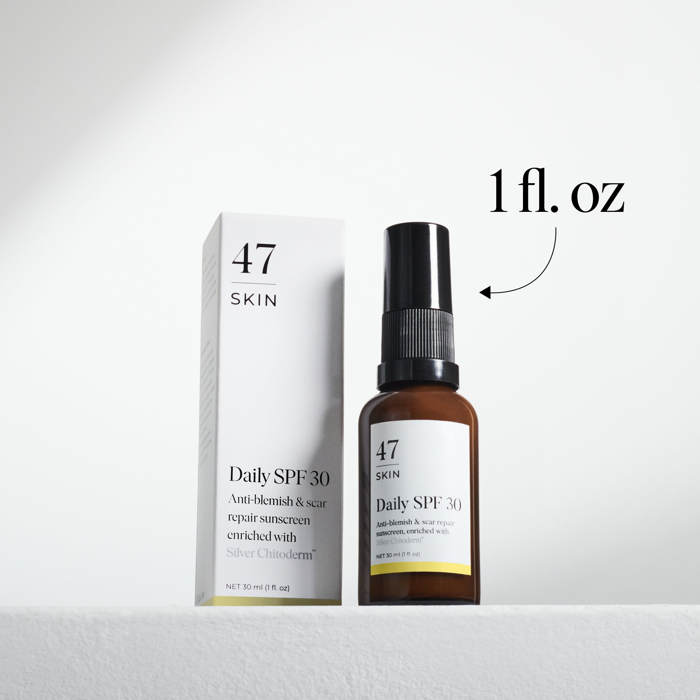 Daily SPF 30, enriched with Silver Chitoderm