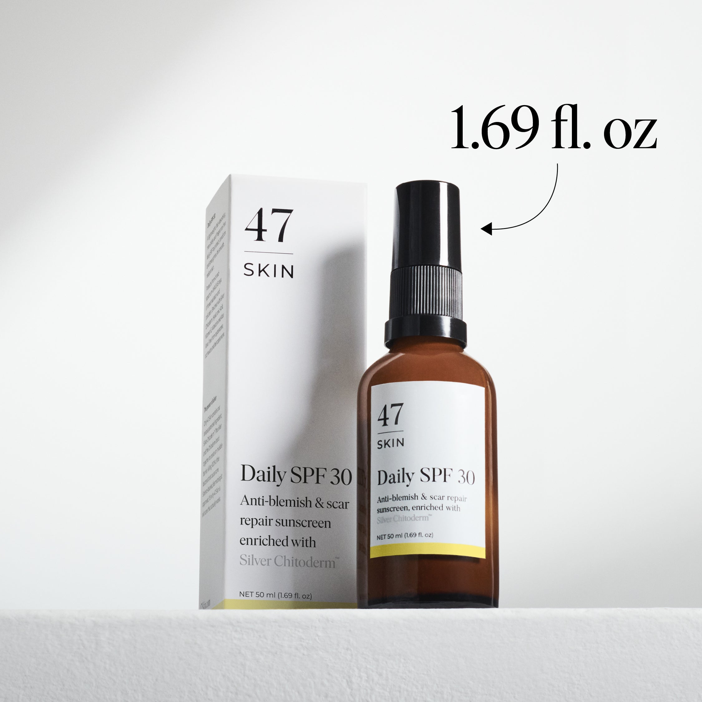 Daily SPF 30, enriched with Silver Chitoderm
