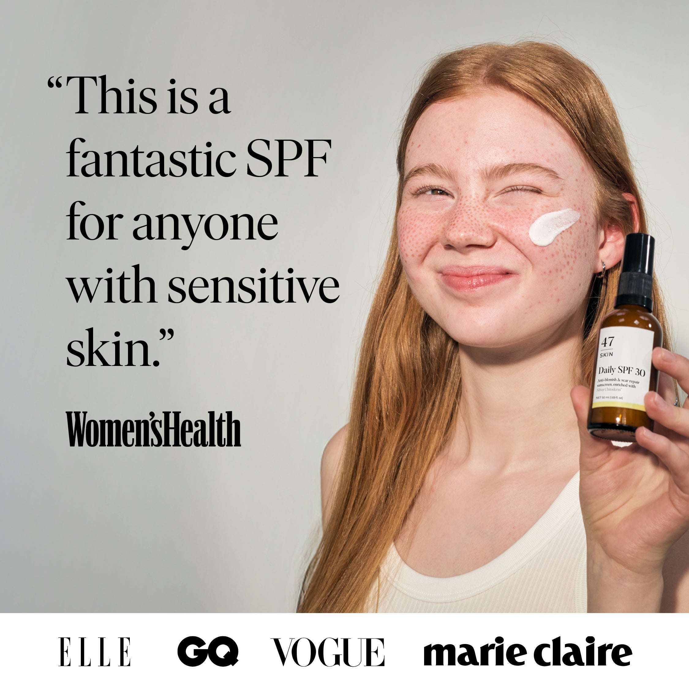 Daily SPF 30, enriched with Silver Chitoderm