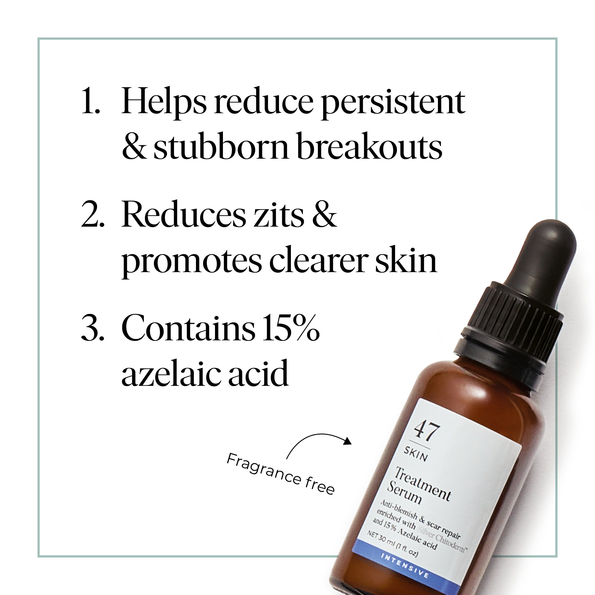 Treatment Serum for persistent, stubborn and cystic blemishes